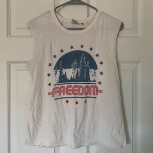Distressed Graphic Tank
